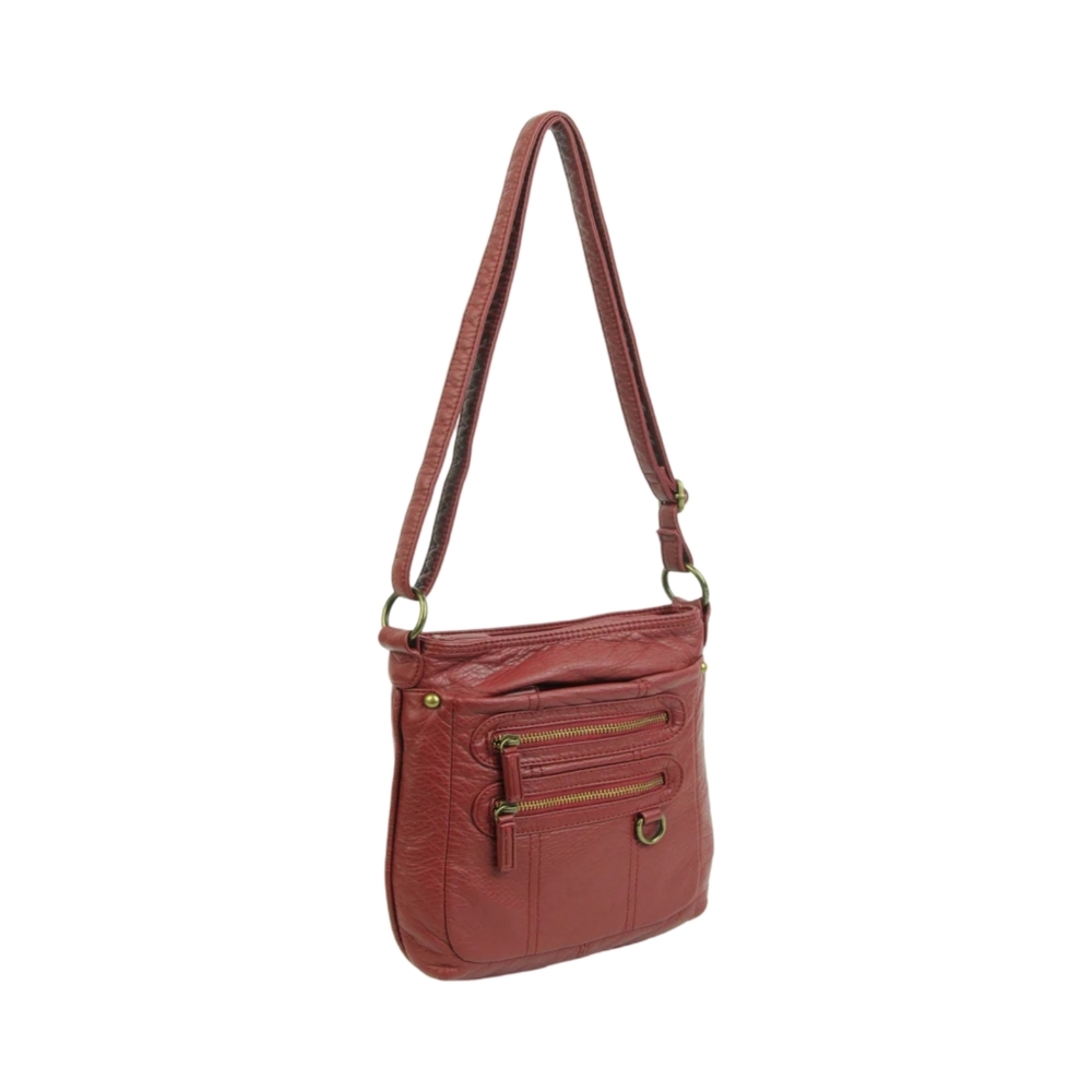 New Ampere Creations Burgandy Crossbody Bag